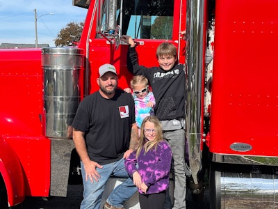 Ryan Egger and children