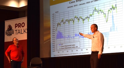 Gary Buchs and Mike Hosted onstage at MATS 2022