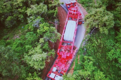 Transportes Mucino hauling massive generator