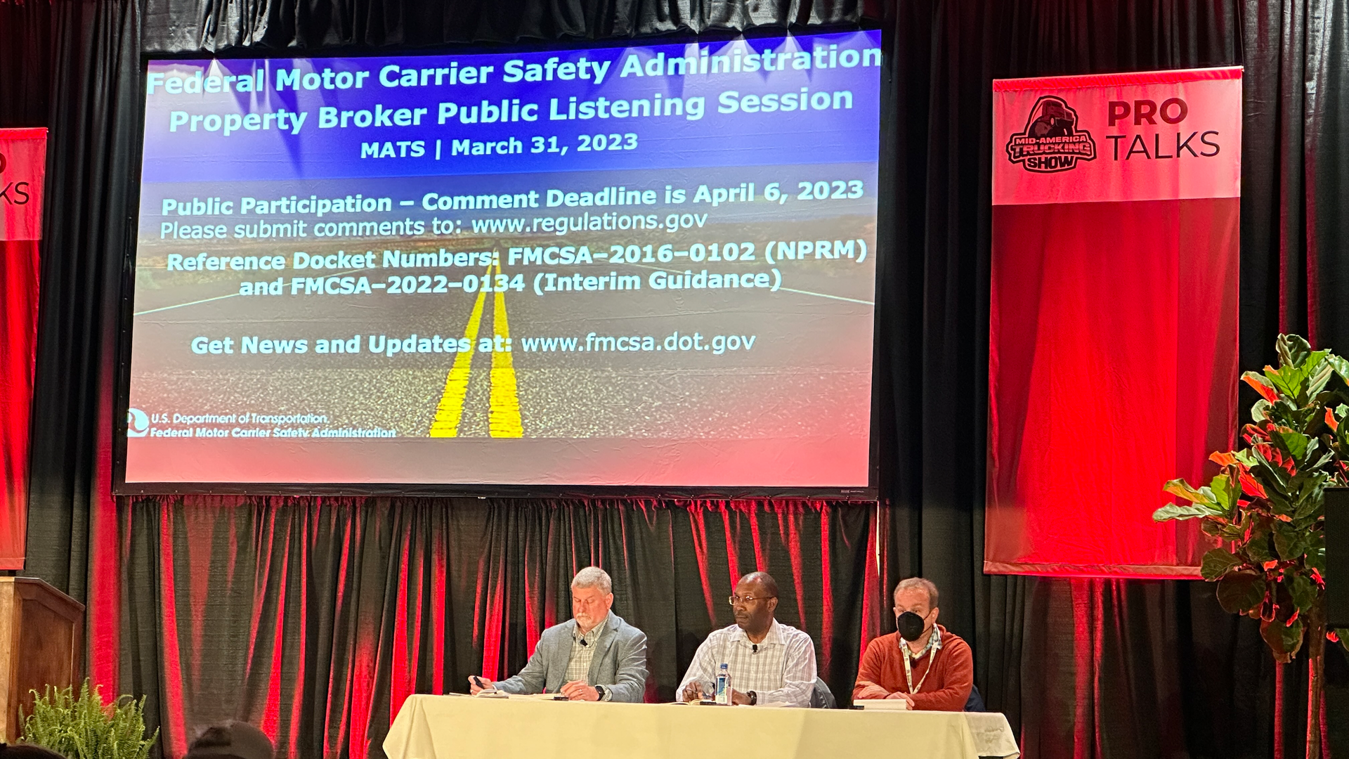 FMCSA broker listening session MATS