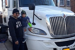 Mike Boston with semi truck