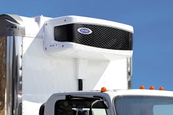 The 40XR is shown in the this image mounted on a box truck.