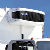 The 40XR is shown in the this image mounted on a box truck.