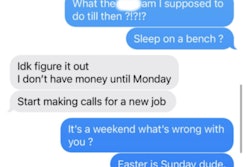 According to Caprarulo, texts from Krizanac show he had been promised payment to come this past Monday. It never came as he and Anthony lived out of a motel over Easter weekend. Later on in the text thread, the promise of payment was withdrawn -- 'you won't get s*** now.'