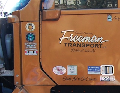 Freeman Transport on door