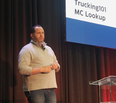 Jason Decker on the MATS talk stage