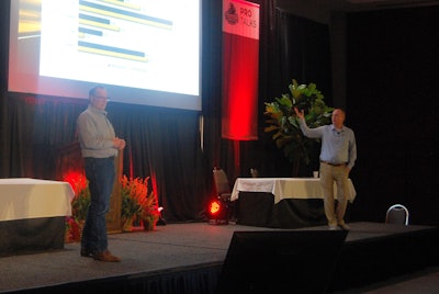 Gary Buchs and Mike Hosted, presenting at PIB