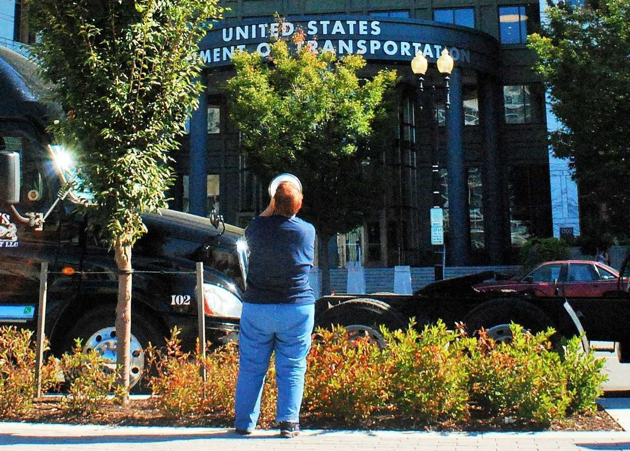 Protest outside DOT headquarters