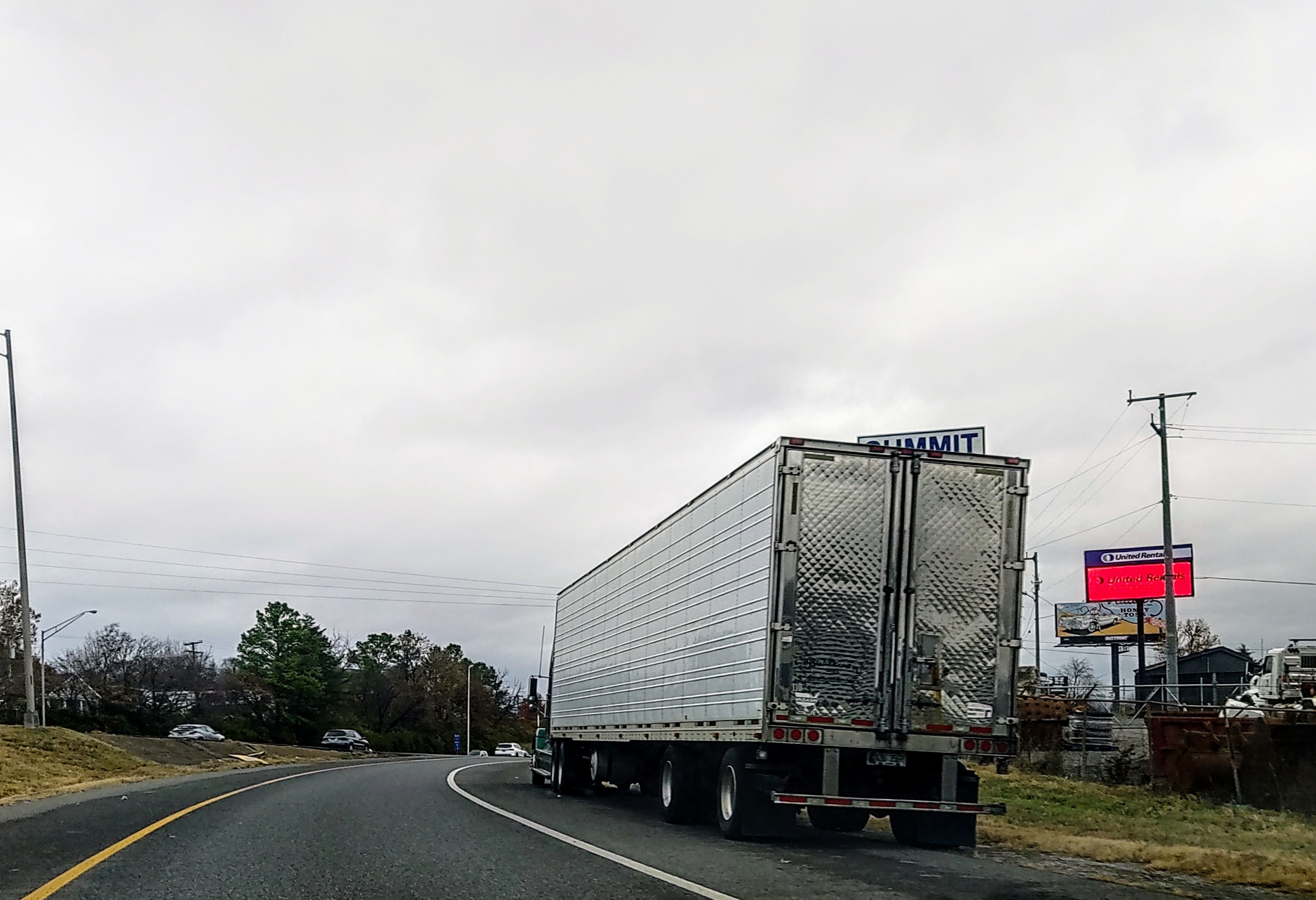 truck parked on ramp