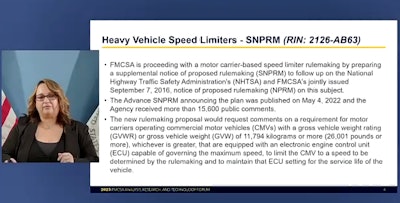 FMCSA speed limiter proposal