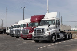 Used trucks on lot