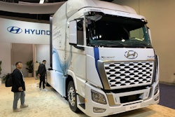 The Hyundai XCIENT fuel cell truck offers up to 450 miles of range.