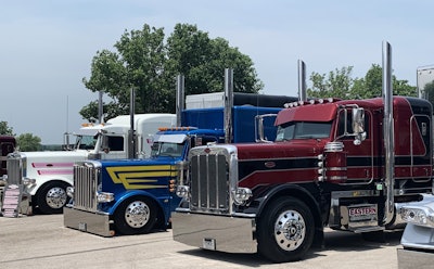 Trucks on-hand for Peterbilt's 2023 'Pride & Class' truck show