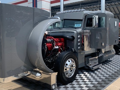 Trucks on-hand for Peterbilt's 2023 'Pride & Class' truck show