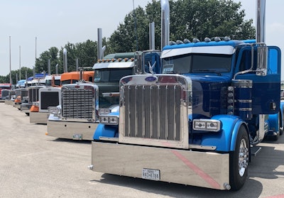 Trucks on-hand for Peterbilt's 2023 'Pride & Class' truck show