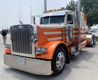 Trucks on-hand for Peterbilt's 2023 'Pride & Class' truck show