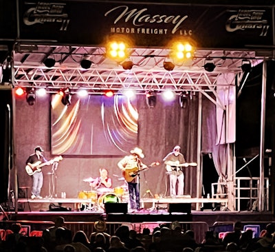 Massey Motor Freight stage at Large Cars and Guitars