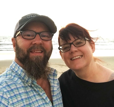 Matthew and Koren Karr on beach