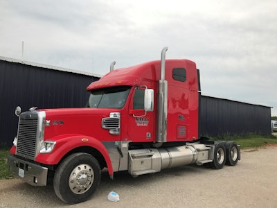 Karr's first truck -- a Freightliner Coronado