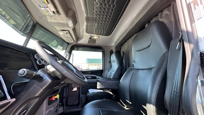 Interior of Timmie Cameron's 2023 Peterbilt 389