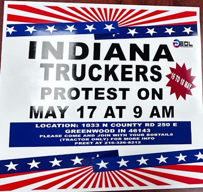 Indiana truckers protest