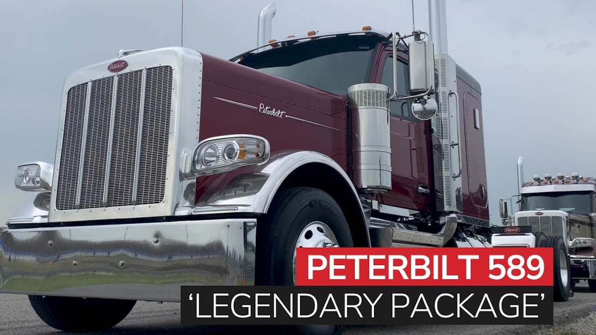 Brandnew Peterbilt 589 and 'Legendary' trim package Overdrive