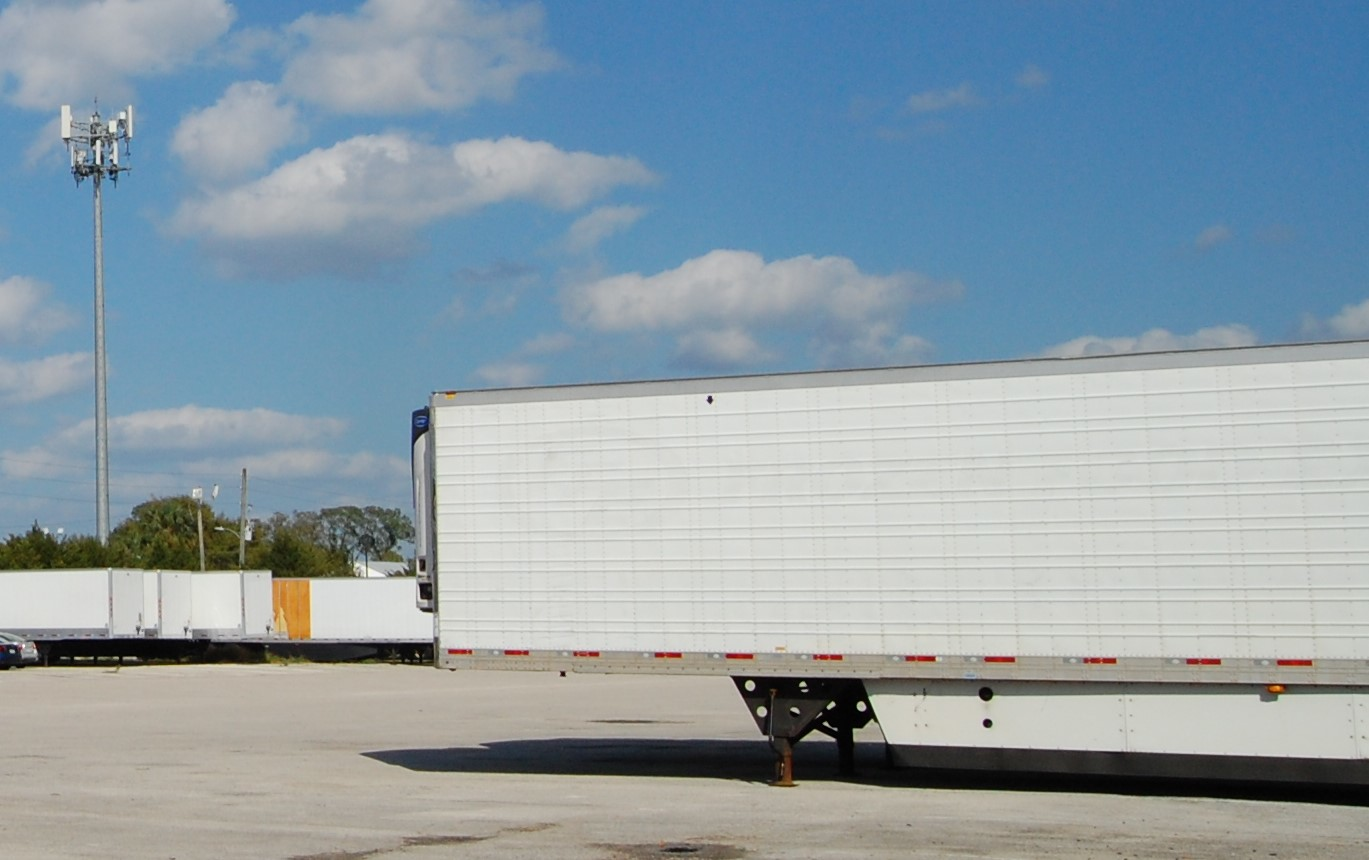 reefer trailer at dock