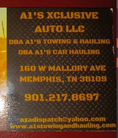 a1's xclusive auto LLC towing