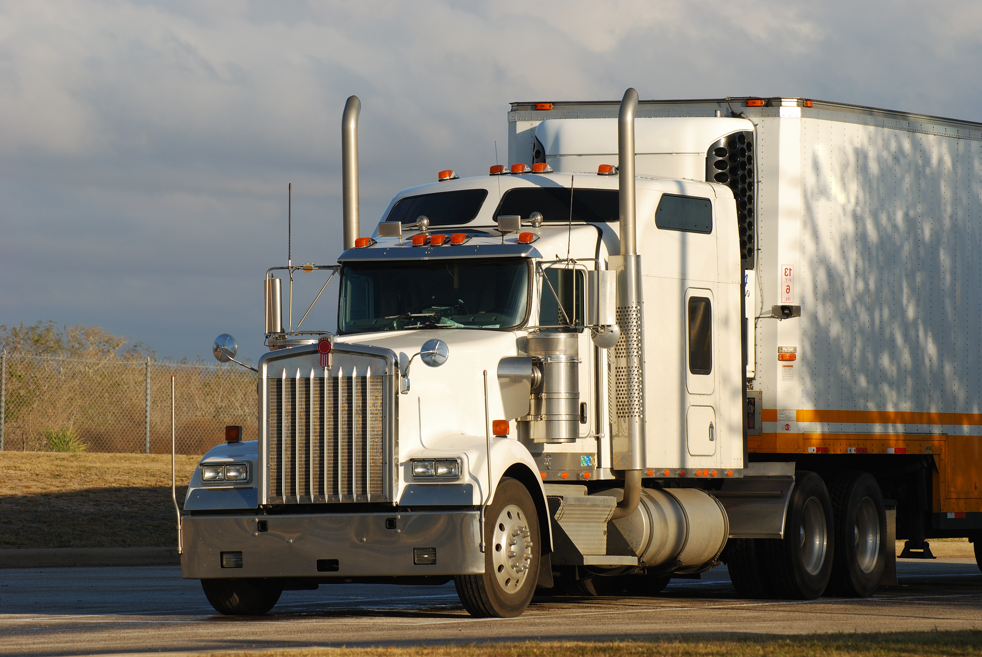 truck with reefer trailer