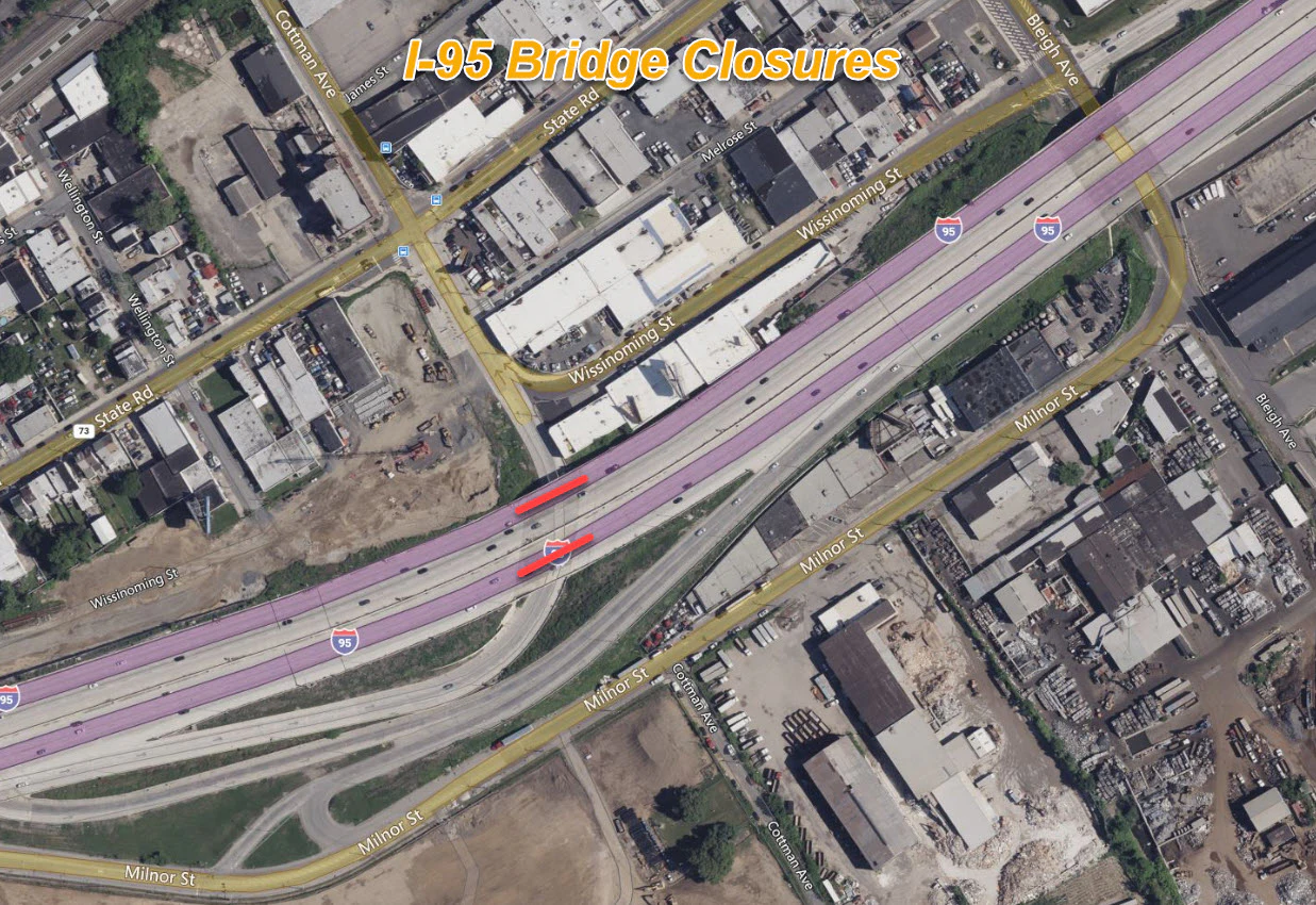 Pennsylvania I-95 collapse detours for truck drivers - Vimarsana News