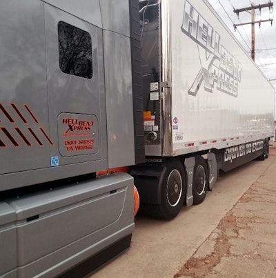 Among South Dakota-based Jamie Hagen's Hellbent Xpress truck and trailer equipment is this Mack and aerodynamic dry van combo. Hagen is one among many owner-operators now treating their fuel year-round for a myriad reasons -- in his case, to deliver preventive maintenance dividends with extension of injector life and more.