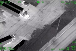 Infrared video footage of trucker tackling fleeing suspect