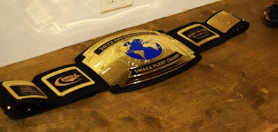 John McGee's Small Fleet Champ title belt