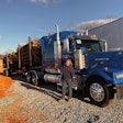 Debbie Desiderato with Western Star hauling logs
