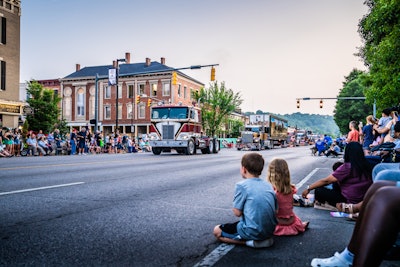 1972 Kenworth K125 followed by a 1973 W900A