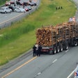 logging truck stopping suv on i-88 new york