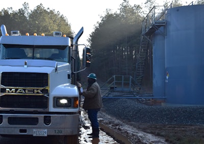 Edward Jackson on-site at oil/gas well