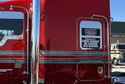 GMH lettering and striping on side of owner-operator Phillip Rindelhardt's KW