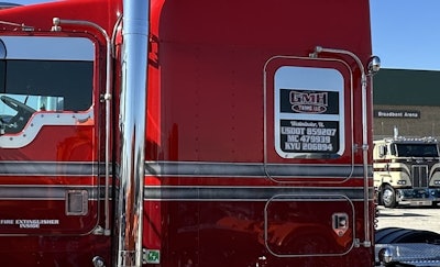GMH lettering and striping on side of owner-operator Phillip Rindelhardt's KW