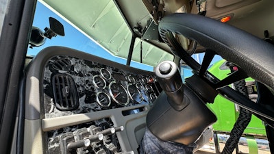 Interior of Nikki Cheek's 2008 Peterbilt 389