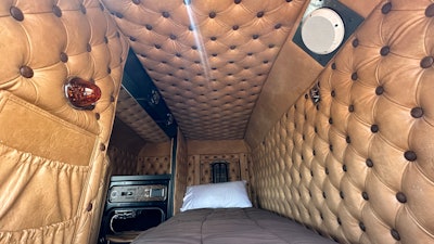 Inside the sleeper of J.R. Schleuger's 1984 Kenworth W900B