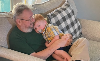 Sam Cole with his grandson Josh