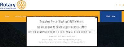 Stowe, Vermont Rotary Club Smugglers' Notch raffle