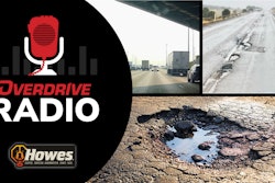 Overdrive Radio sponsored by Howes youtube thumbnail with images of roads with potholes