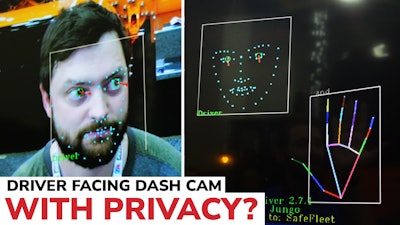 AI driver-facing camera display