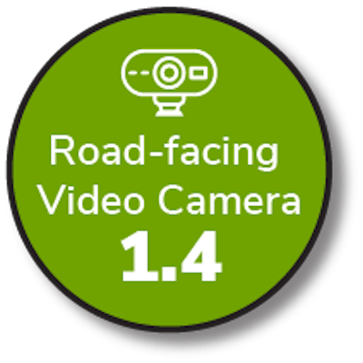 Road facing video camera cost-benefit measure