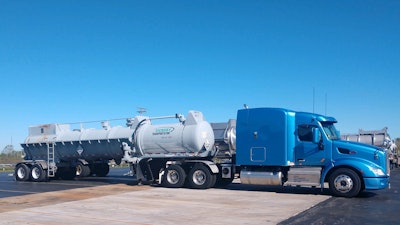 Vickery Transportation truck and trailer