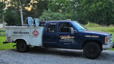 Larry Wallace's service truck