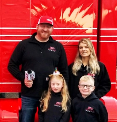 Adam Johnson and family