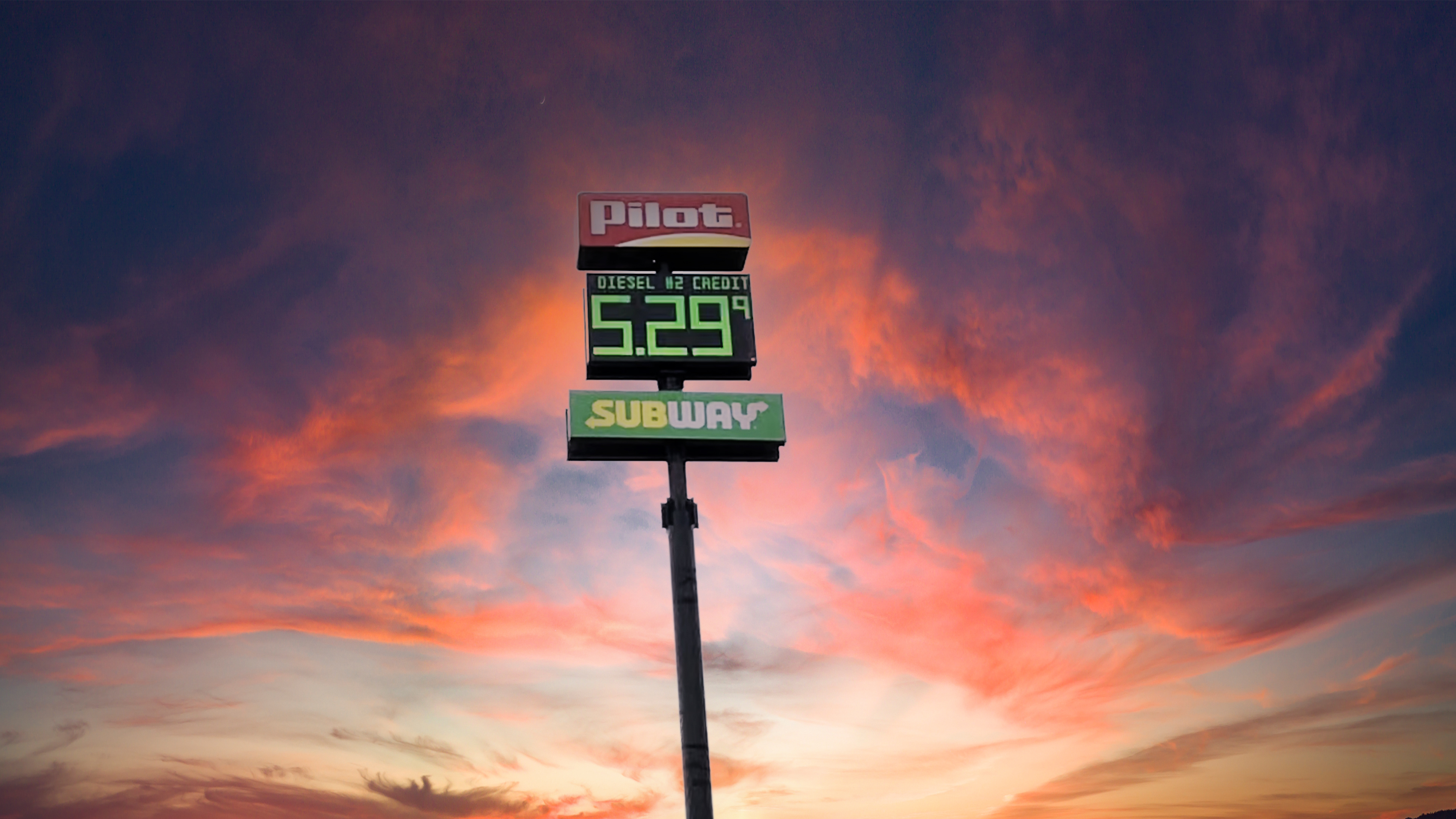 expensive diesel sign